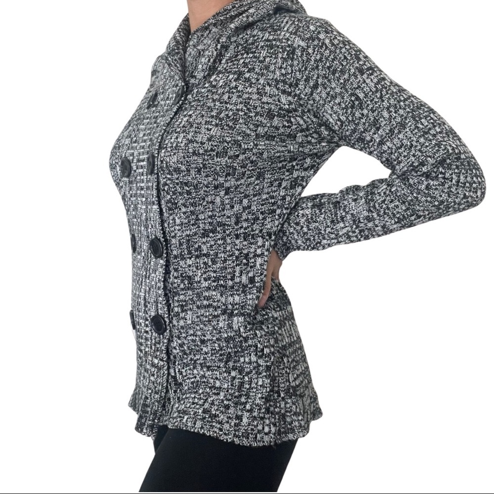 Brittany Black Sweater | button details | size small